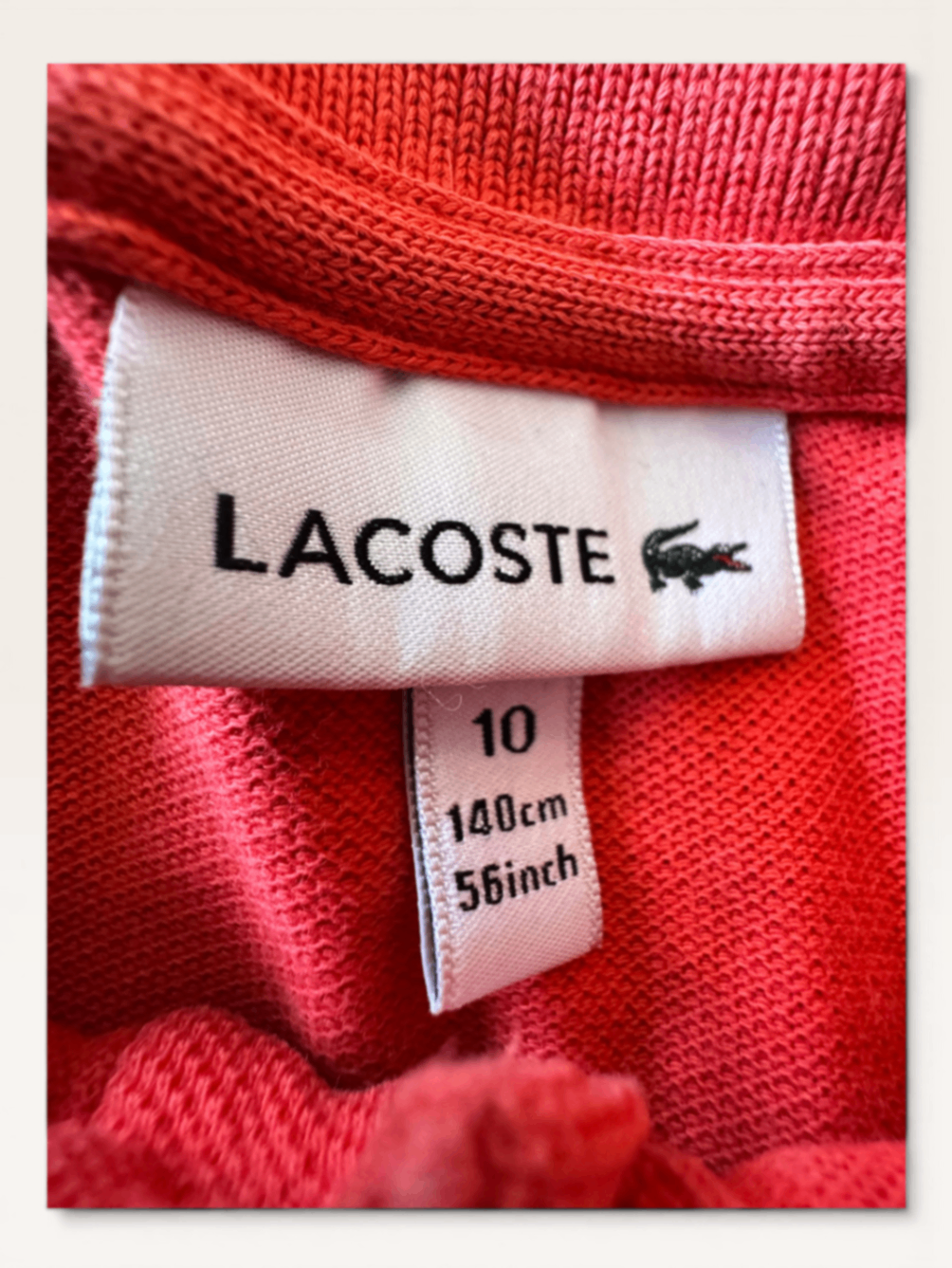 Shirt Rot Gr.10 / 140cm | Lacoste