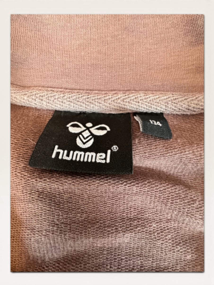 Kinder-Sweatshirt mit Half-Zip, Color-Block-Design Gr.134 | Hummel