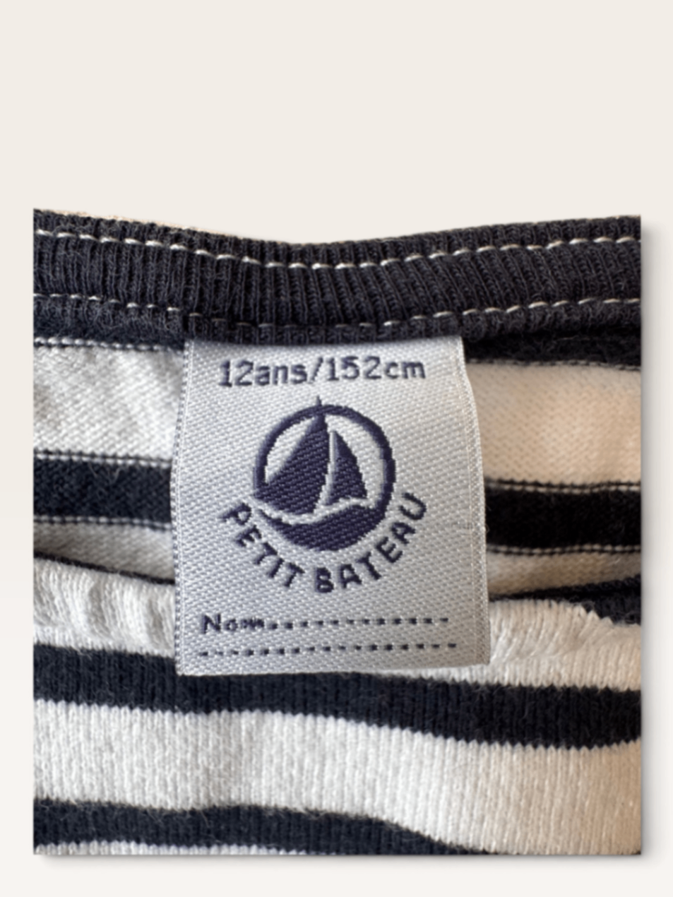 Kinder-Kleid, Maritim-Streifen, Gr.12ans/152cm | Petit Bateau