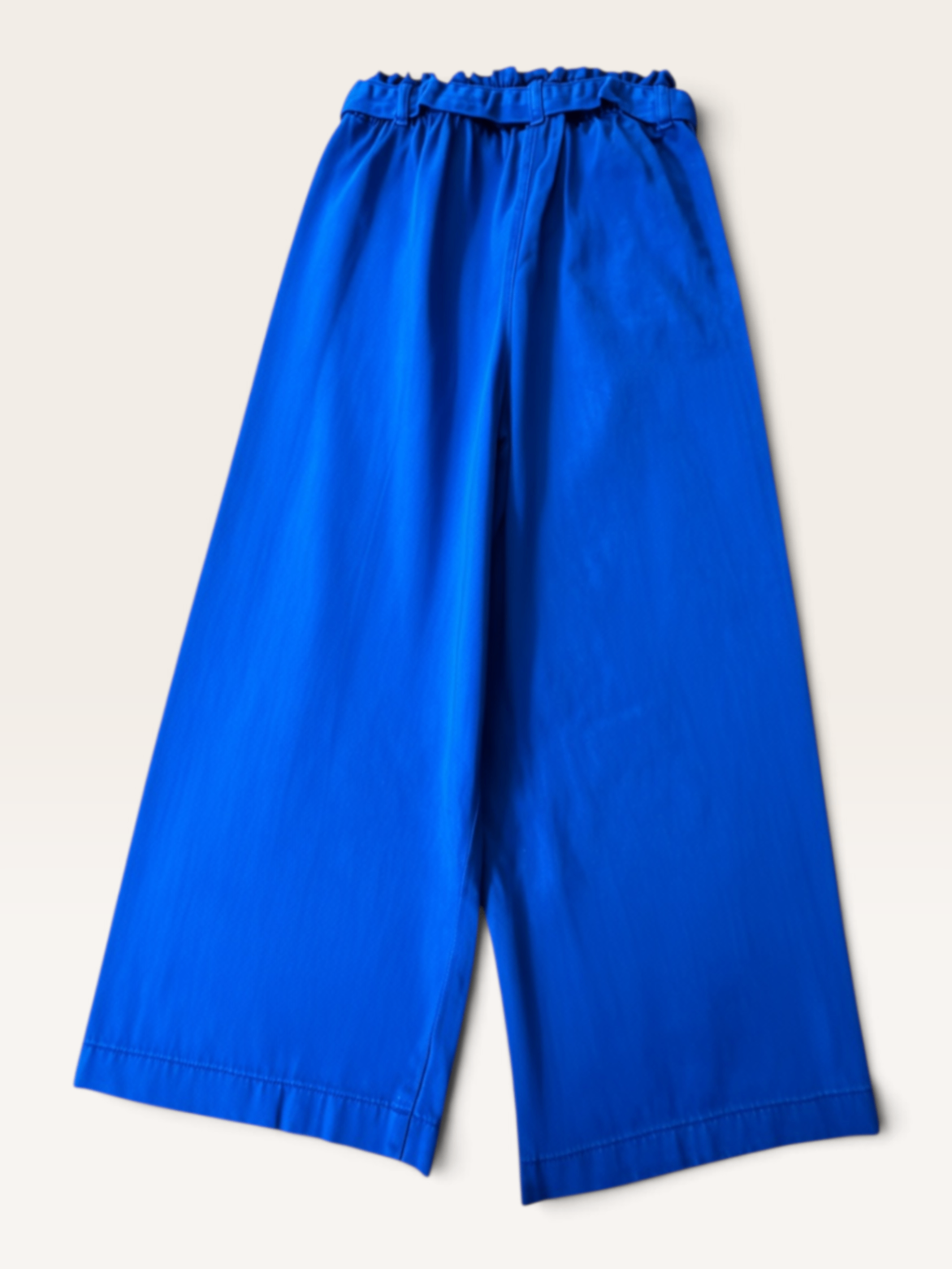 Weite Hose mit Bindegürtel & Elastikbund (Königsblau) Gr.152 | Petit Bateau