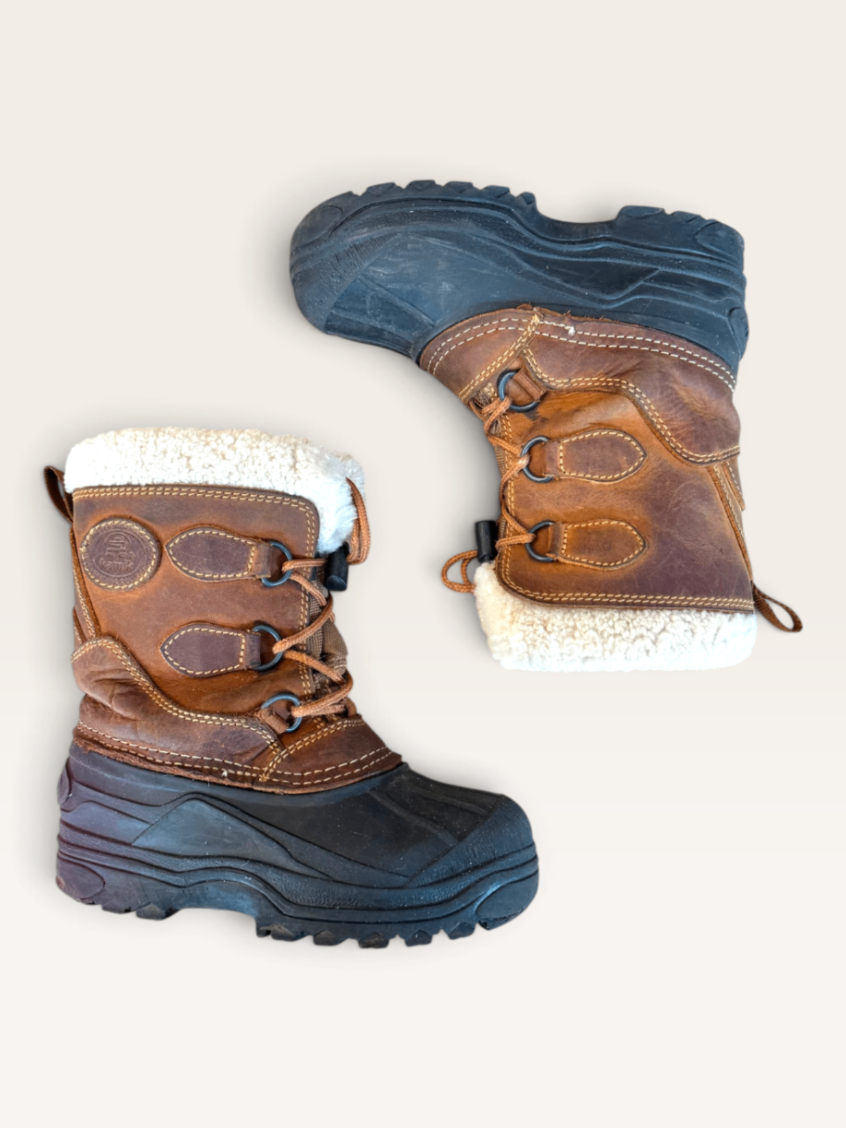 PREMIUM Kinder-Winterstiefel, Braun/Scherpel-Look Gr.31 | Kamik