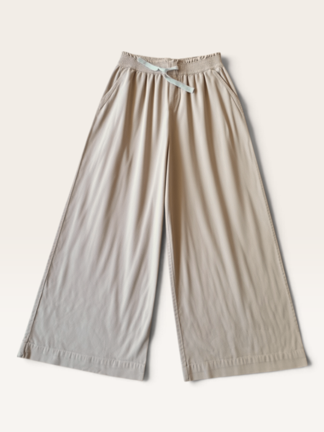 Weit geschnittene Stoffhose mit Kordelzug Rosé Gr.140 | Petit Bateau