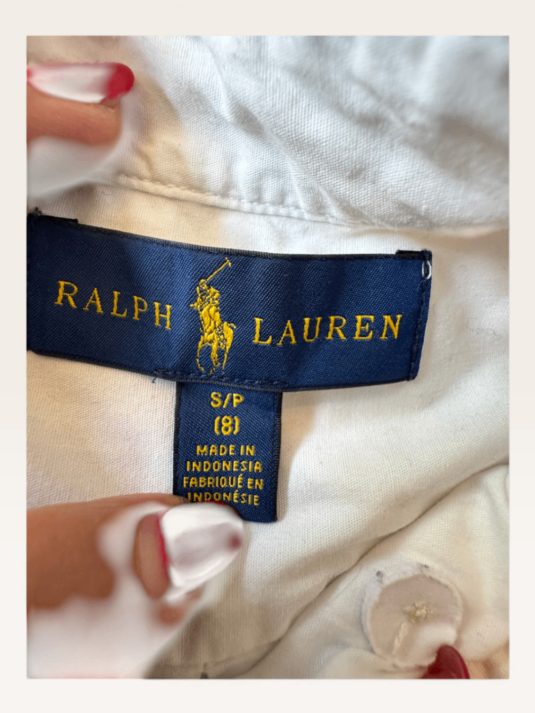Weißes Oxford-Hemd Gr.S/P (8) | Ralph Lauren