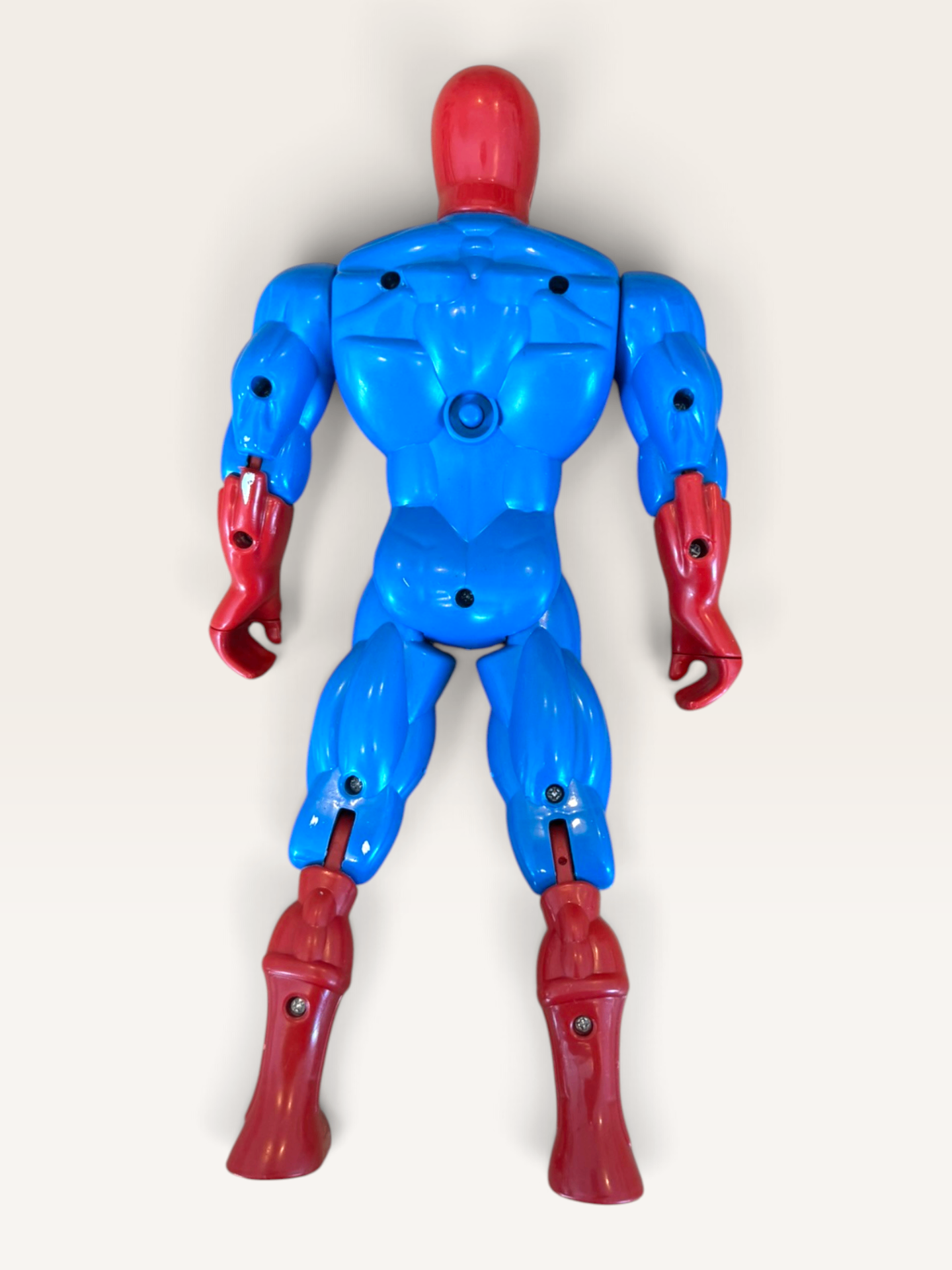 Marvel – Spider-Man Retro Actionfigur mit erhabenem Spinnennetz-Muster Gr.ca. 30 cm | Marvel