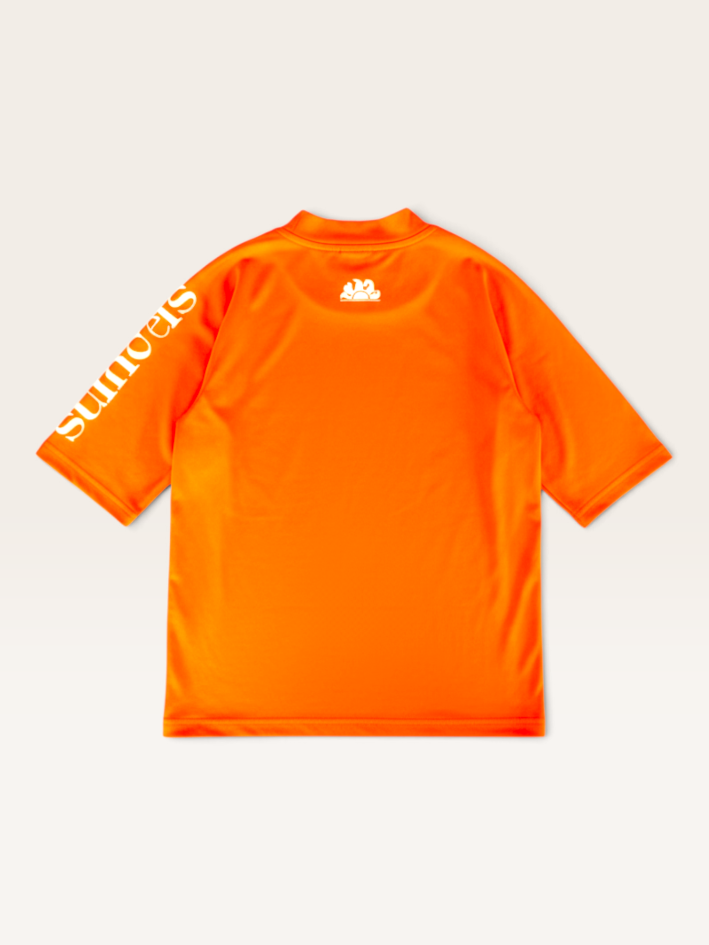 Neon-Oranges UV-Schutz-Shirt mit Marken-Print Gr.8 | Sundek