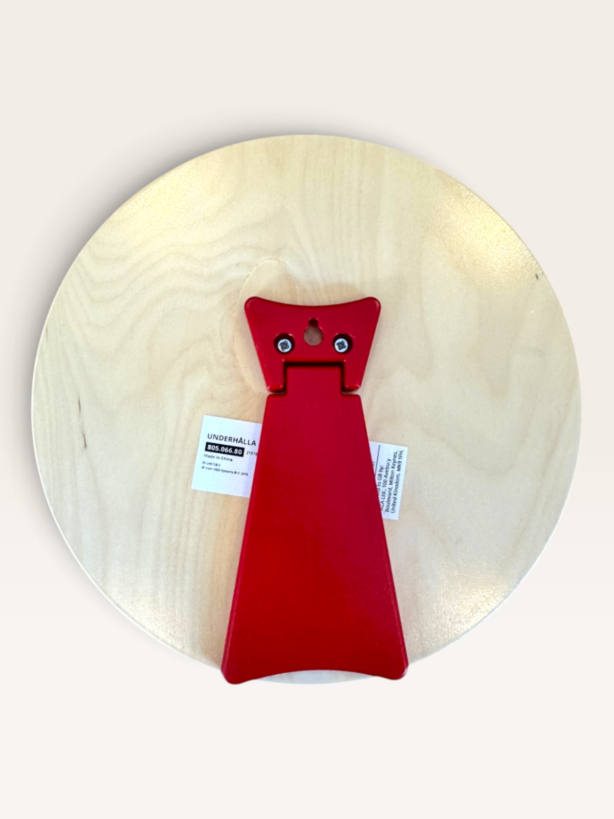 UNDERHÅLLA – Lernuhr aus Holz zum Uhrzeit-Lernen mit Aufsteller Gr.ca. 30 cm | IKEA