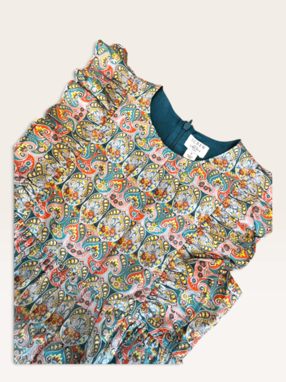 Sommerkleid mit floralem Liberty London Print & Rüschen (Gr. 7) Gr.7 | J.Crew