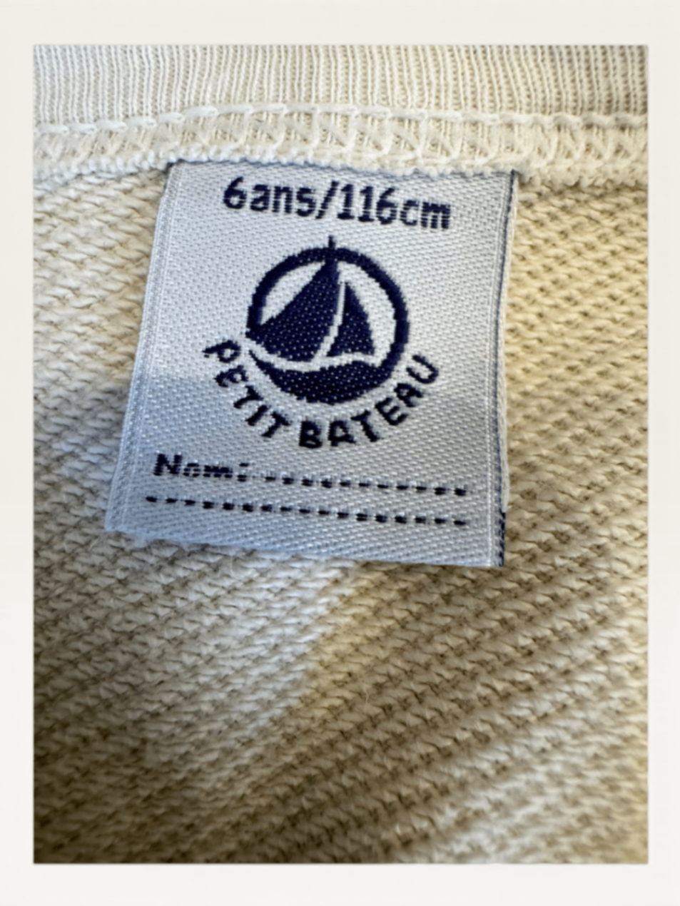 Langarm-Sweatkleid mit floralem Blättermustergr.116 | Petit Bateau