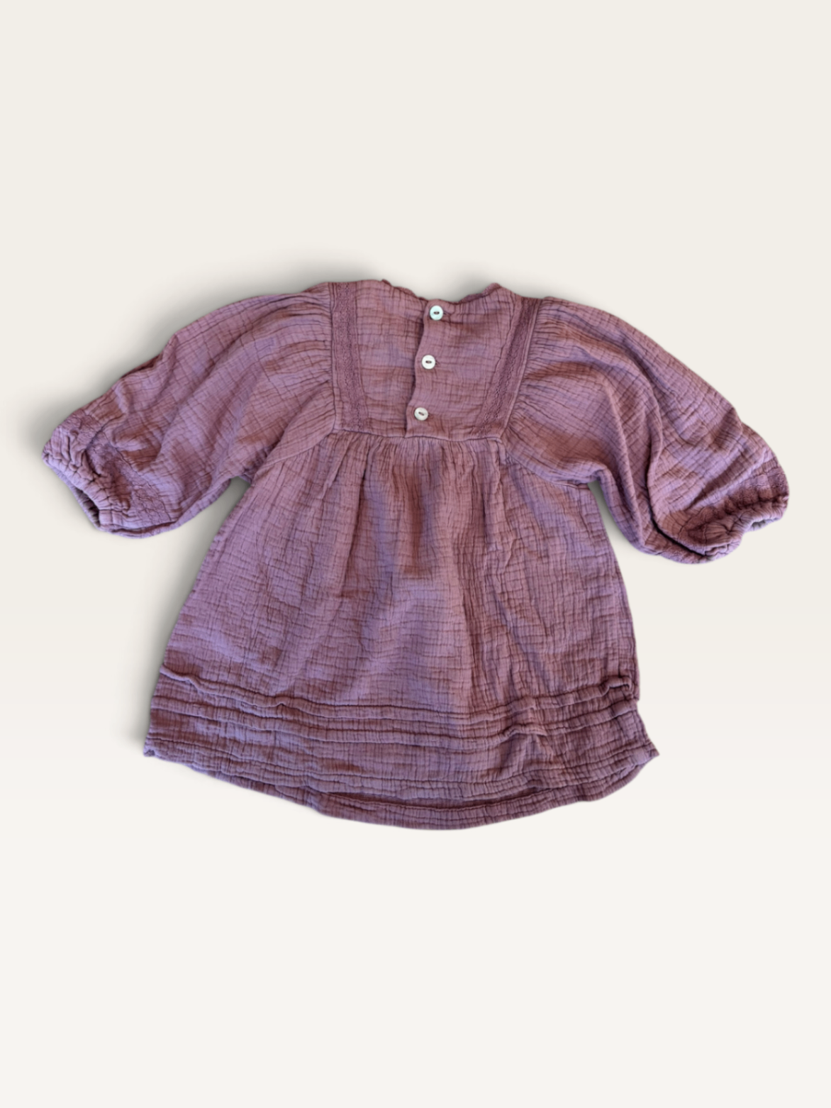 Musselin-Kleid in Altrosa (Gr. 86 / 12–18 Monate) | Zara