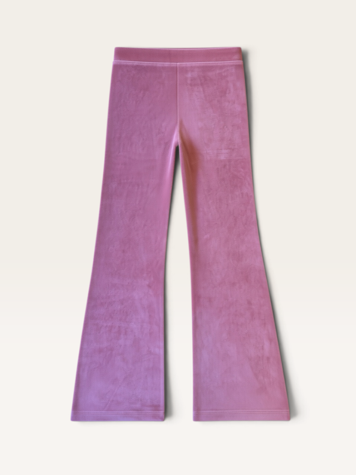 Samt-Leggins / Flared Pants in Altrosa (Gr. 134 / 8–9 Jahre) | Tumble 'N Dry