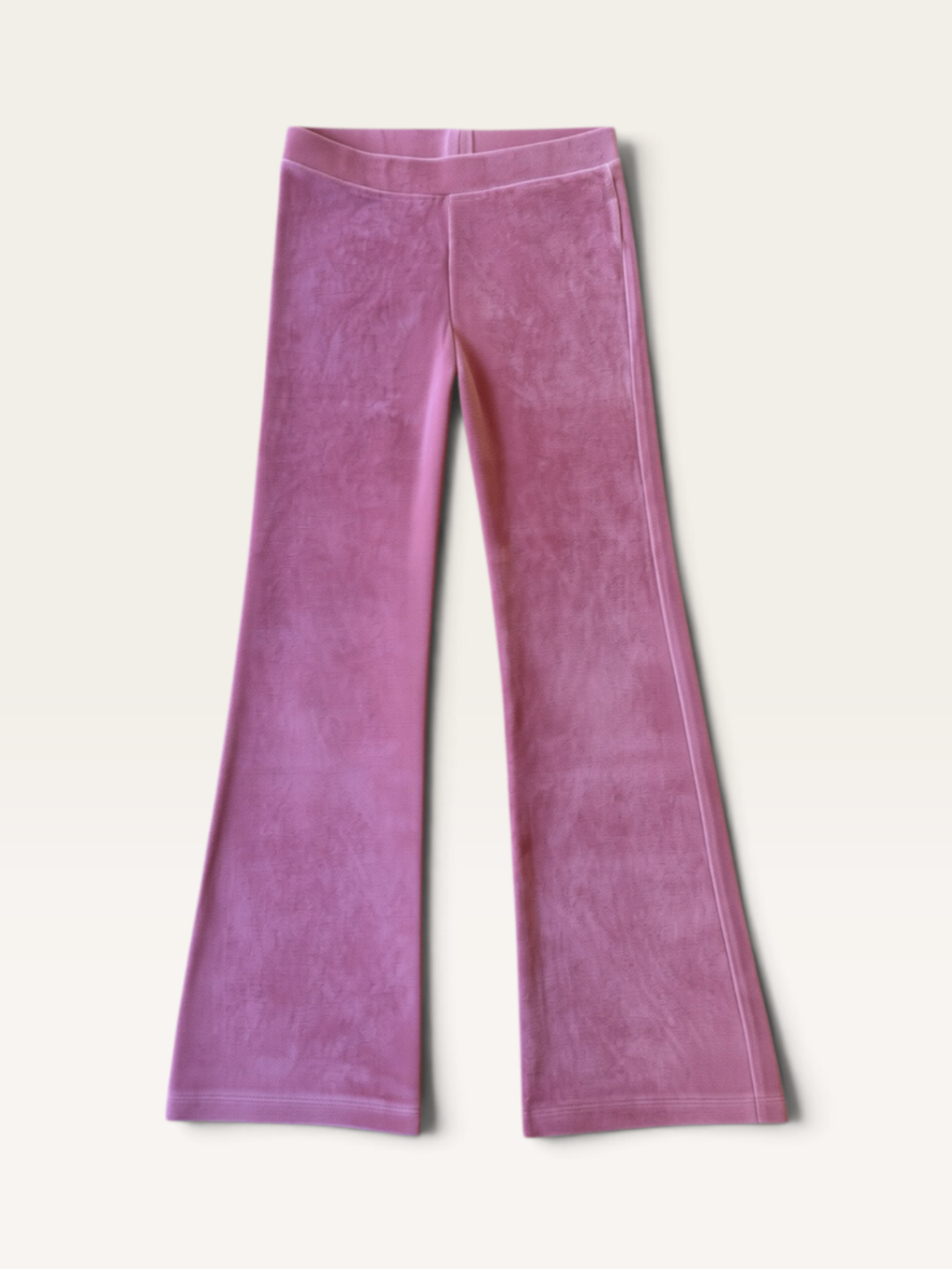 Samt-Leggins / Flared Pants in Altrosa (Gr. 134 / 8–9 Jahre) | Tumble 'N Dry