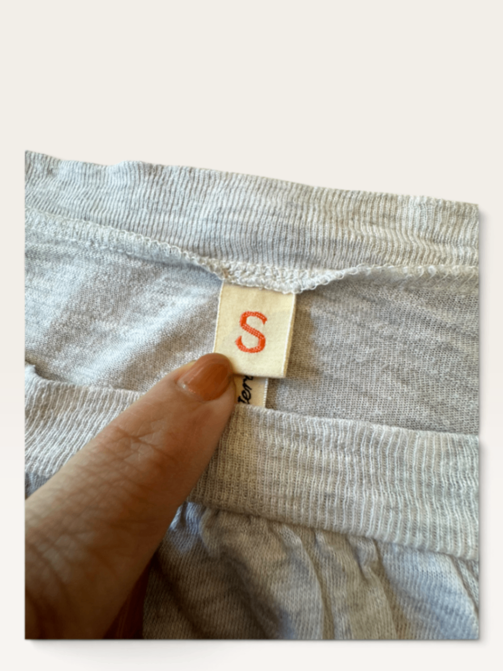 Langarmshirt mit Ballonärmeln in Hellgrau / Off-White (Gr. S /164) | Bellerose