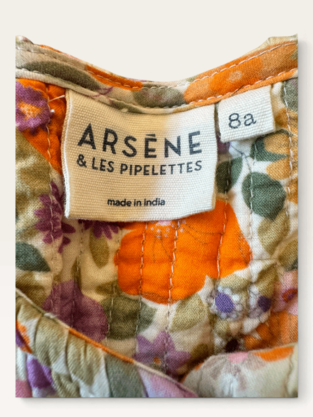 Watteppjacke / Steppjacke mit Blumenmuster (Gr. 8 Jahre / 8a) | Arsene & les Pipelettes