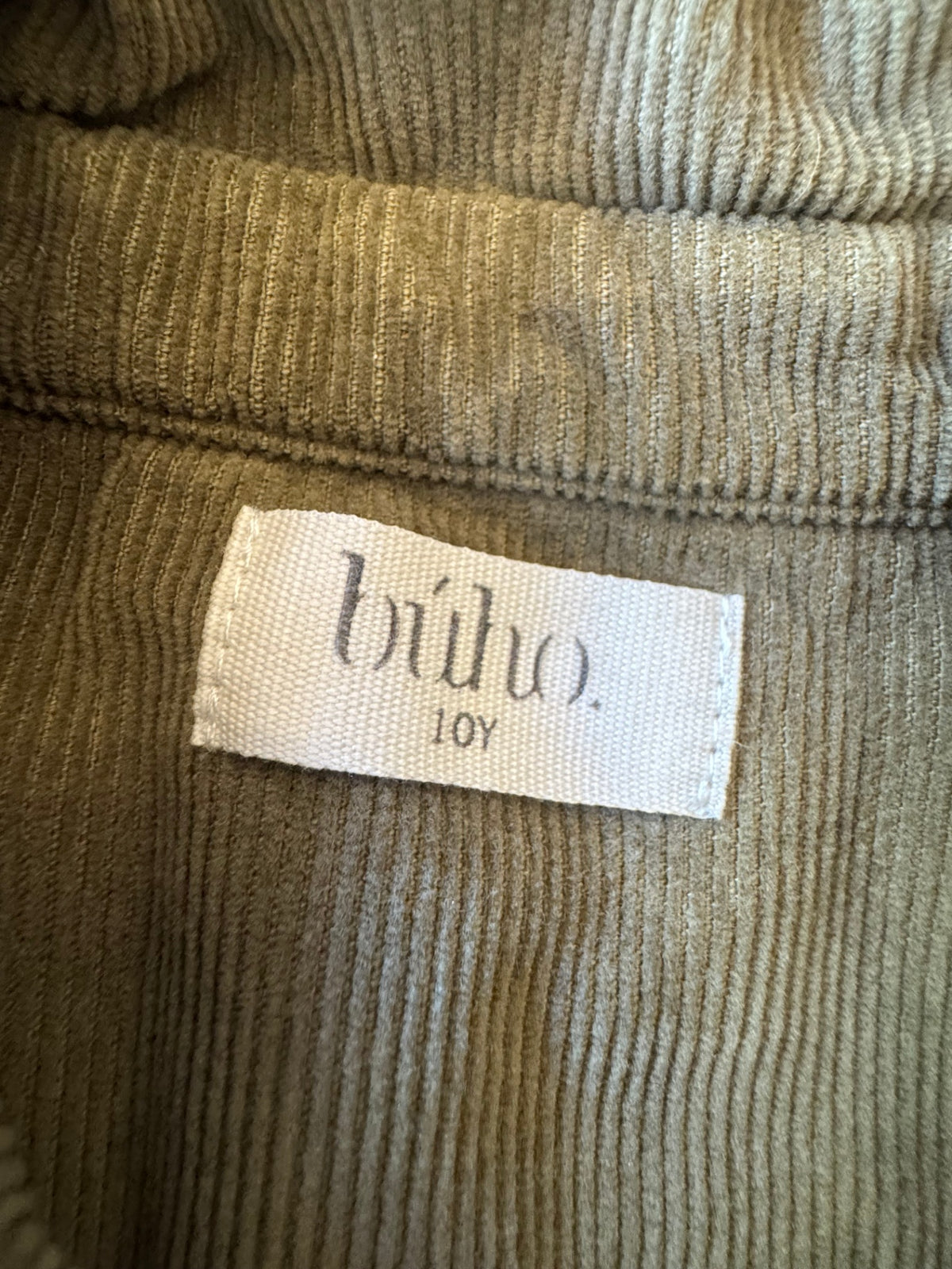 FeinCord-Überhemd / Cordhemd in Olivgrün / Khaki (Gr. 10 Jahre / 10Y) Gr.10Y | Búho
