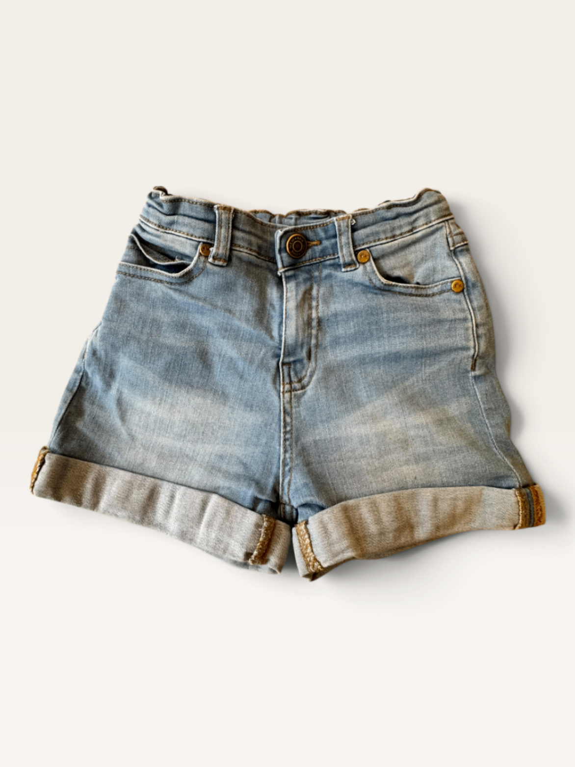 Denim Shorts mit Krempelsaum & verstellbarem Bund Gr.122/128 | The New