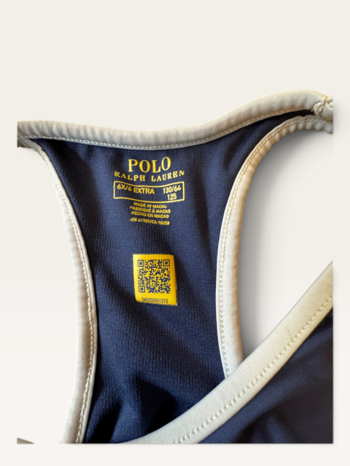 portlicher Badeanzug mit Polo-Bär Stickerei  Gr.128 | Ralph Lauren