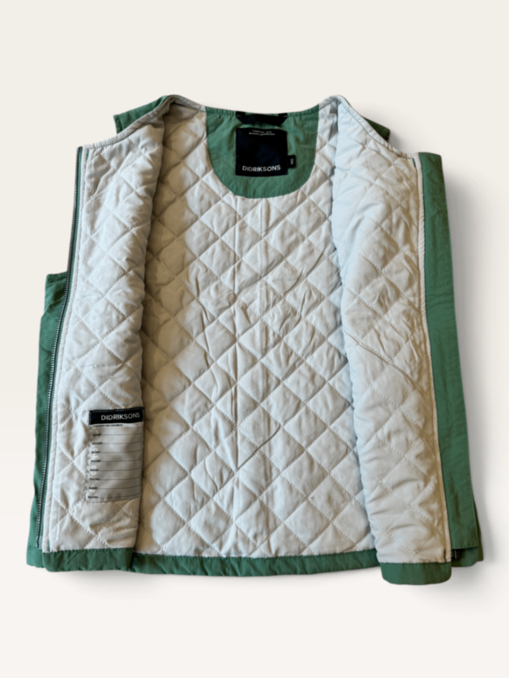 Outdoor Utility-Weste in Mintgrün mit aufgesetzten Taschen Gr.110 | Didriksons
