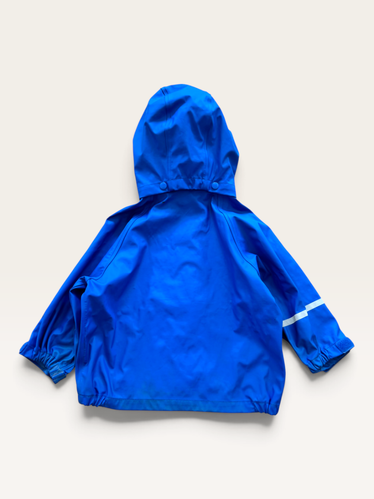 Wasserdichte Kinder-Regenjacke mit Kapuze in Blau (Gr. 80) | CeLaVi