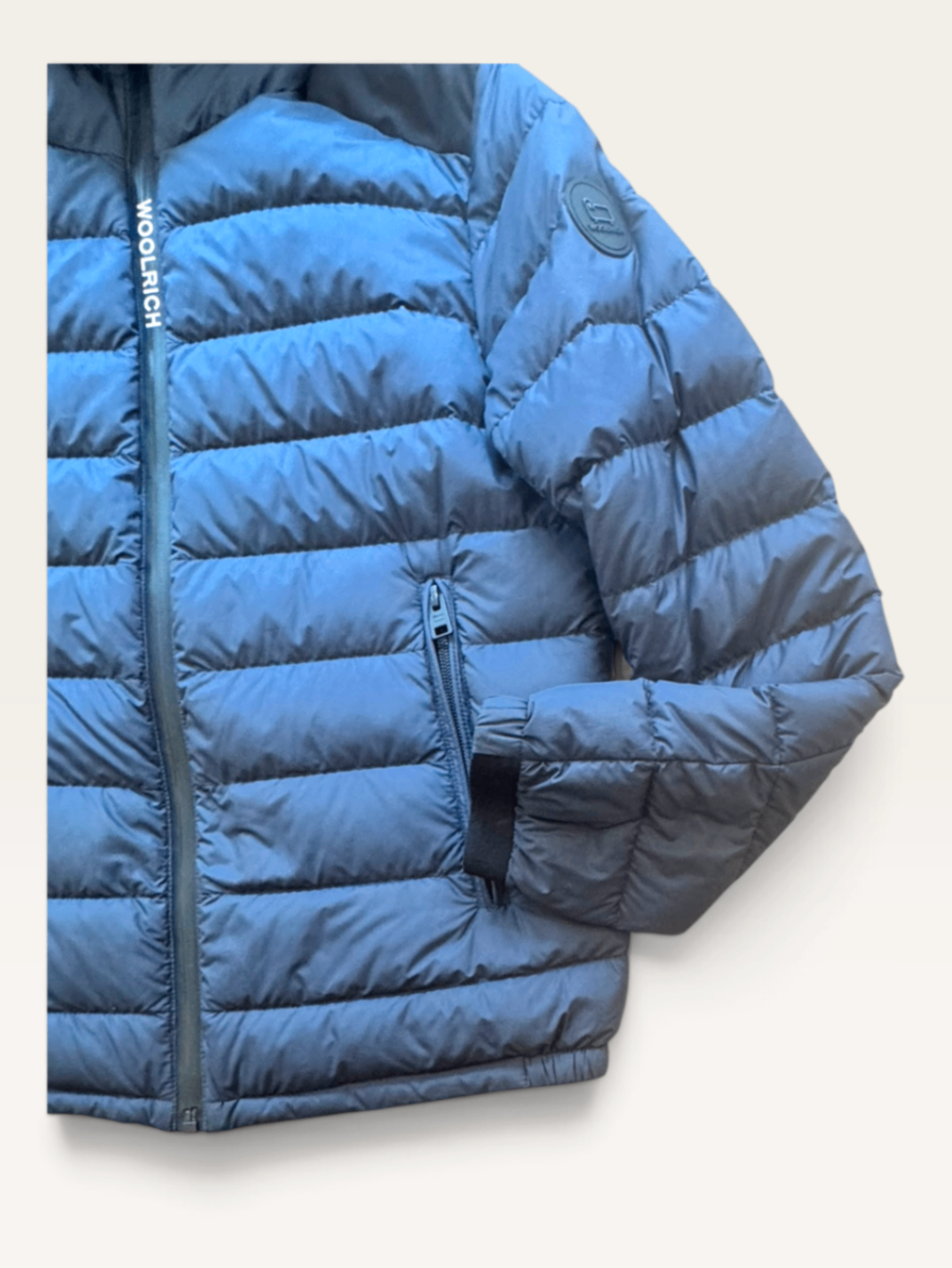 Ultralight Daunen Steppjacke in Dunkelblau – Funktionale Winter-Pufferjacke Gr.12 | Woolrich