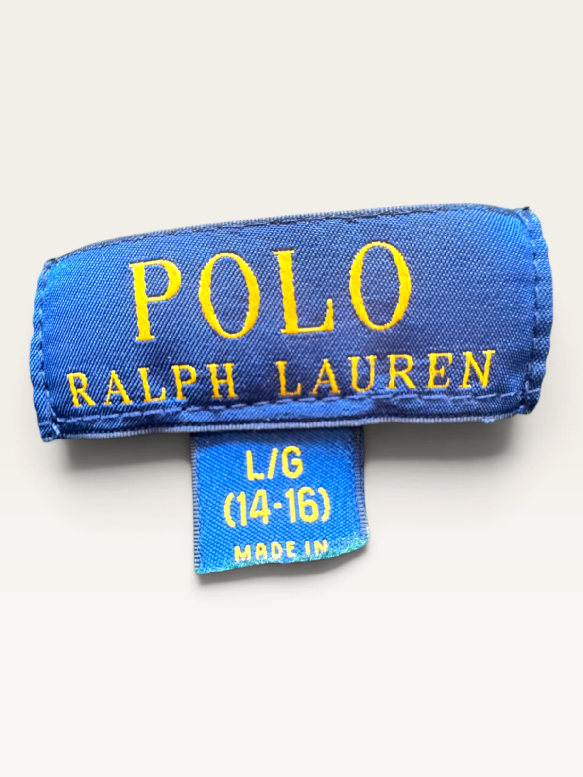 Warmer Herbst-Begleiter: Tannengrün mit gelbem POLO-Logo 100% Wolle Gr.14 | Polo Ralph Lauren