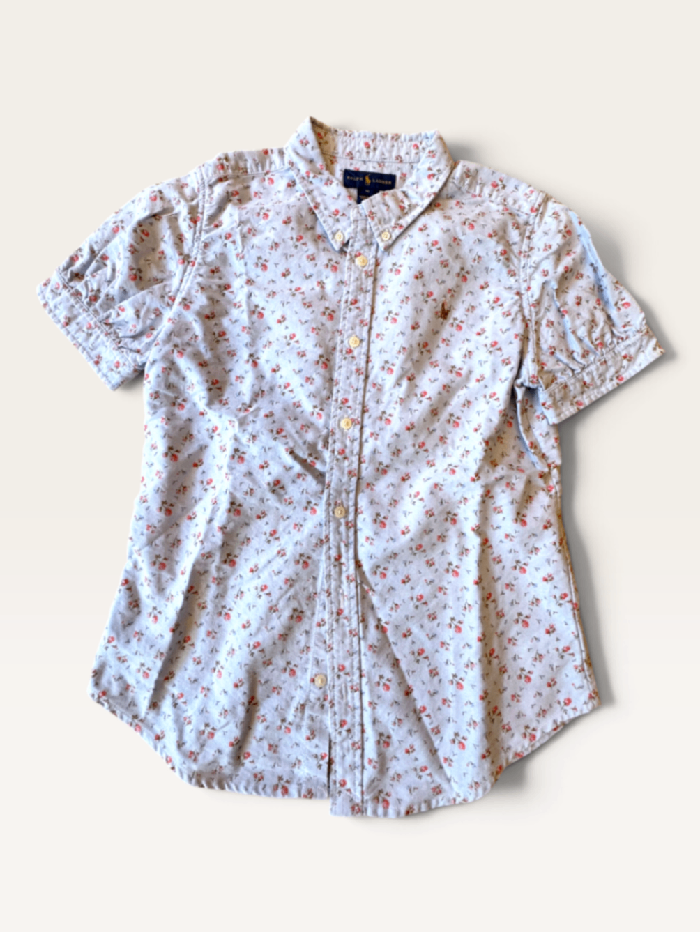 Kurzarmbluse Blumenmuster Gr.16 / 164 | Ralph Lauren