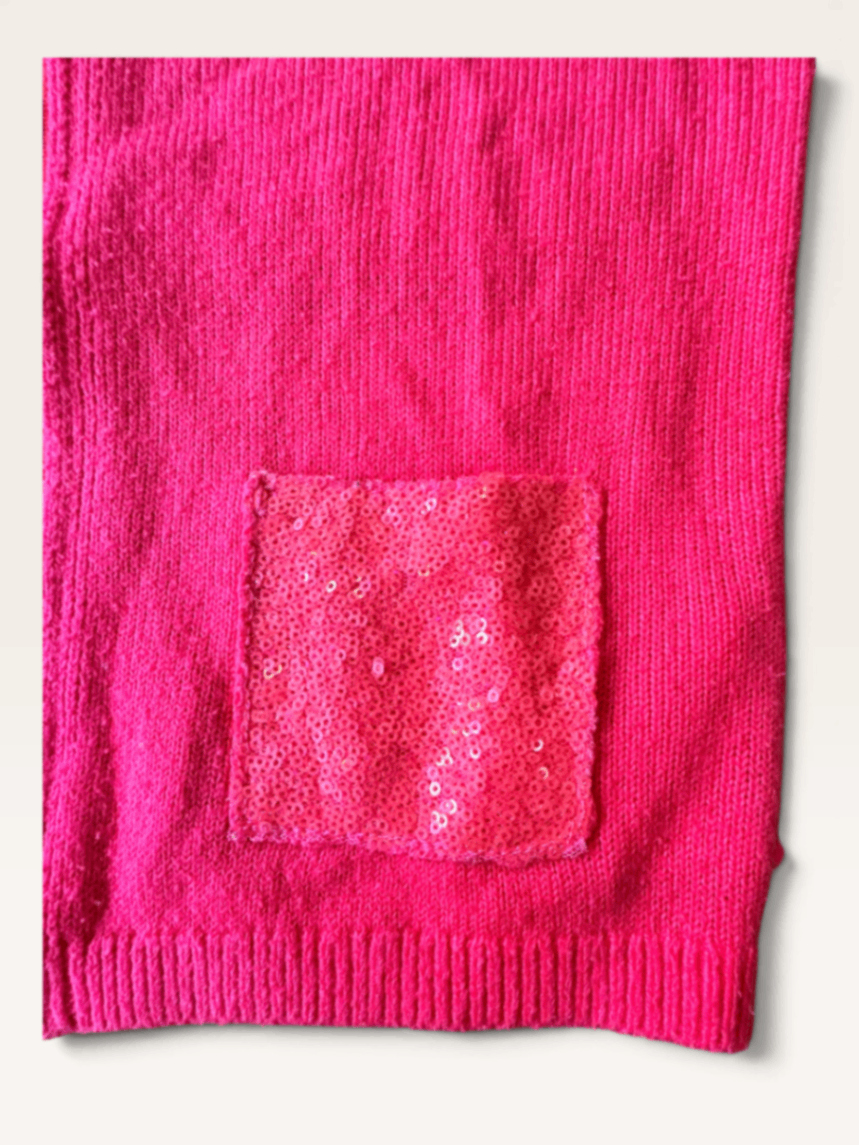 Strickjacke & Tüllrock Set in Neon-Pink & Dunkelblau Gr.128 | Billieblush