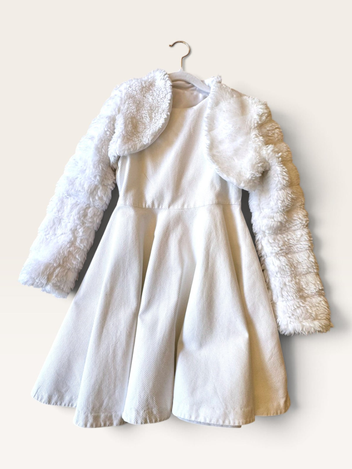 Festkleid & Plüsch-Bolero Set Gr.140 | Jacadi