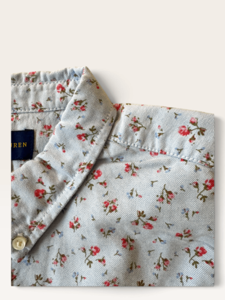 Kurzarmbluse Blumenmuster Gr.16 / 164 | Ralph Lauren