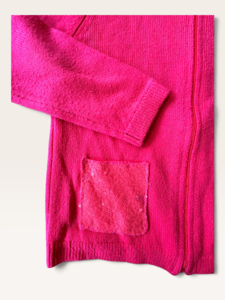 Strickjacke & Tüllrock Set in Neon-Pink & Dunkelblau Gr.128 | Billieblush