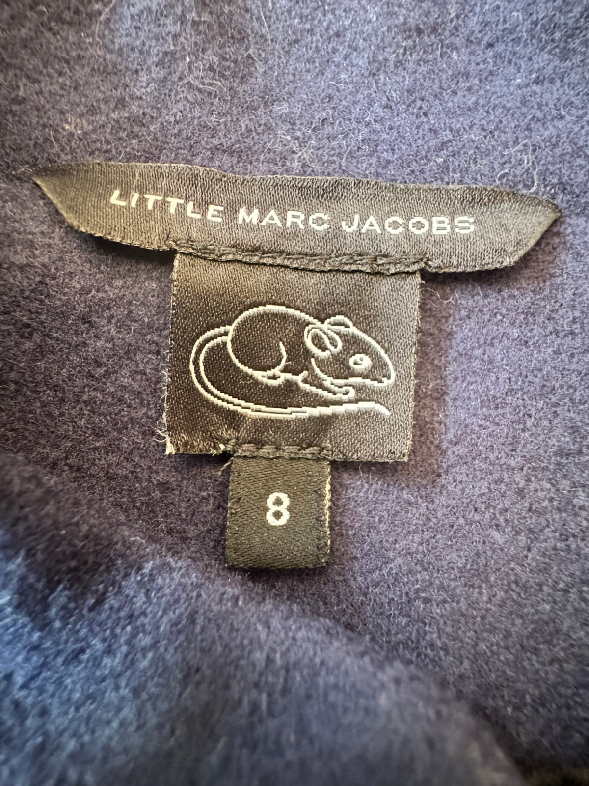 Eleganter Wollmantel in Marinblau Gr.8 | Little Marc Jacobs