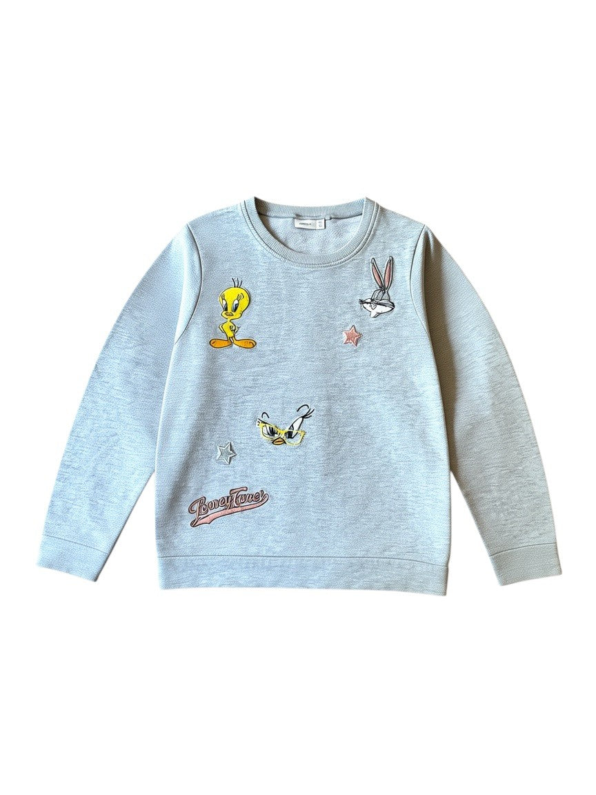 Sweatshirt mit Looney Tunes Patches Gr.134/140 | name it