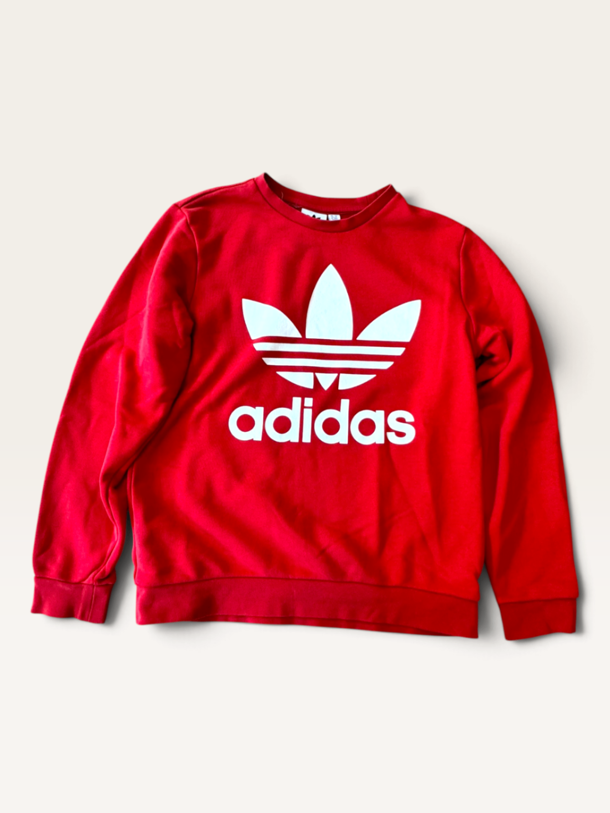 Trefoil Sweatshirt in Rot Gr.152 / 11-12Y | adidas Originals