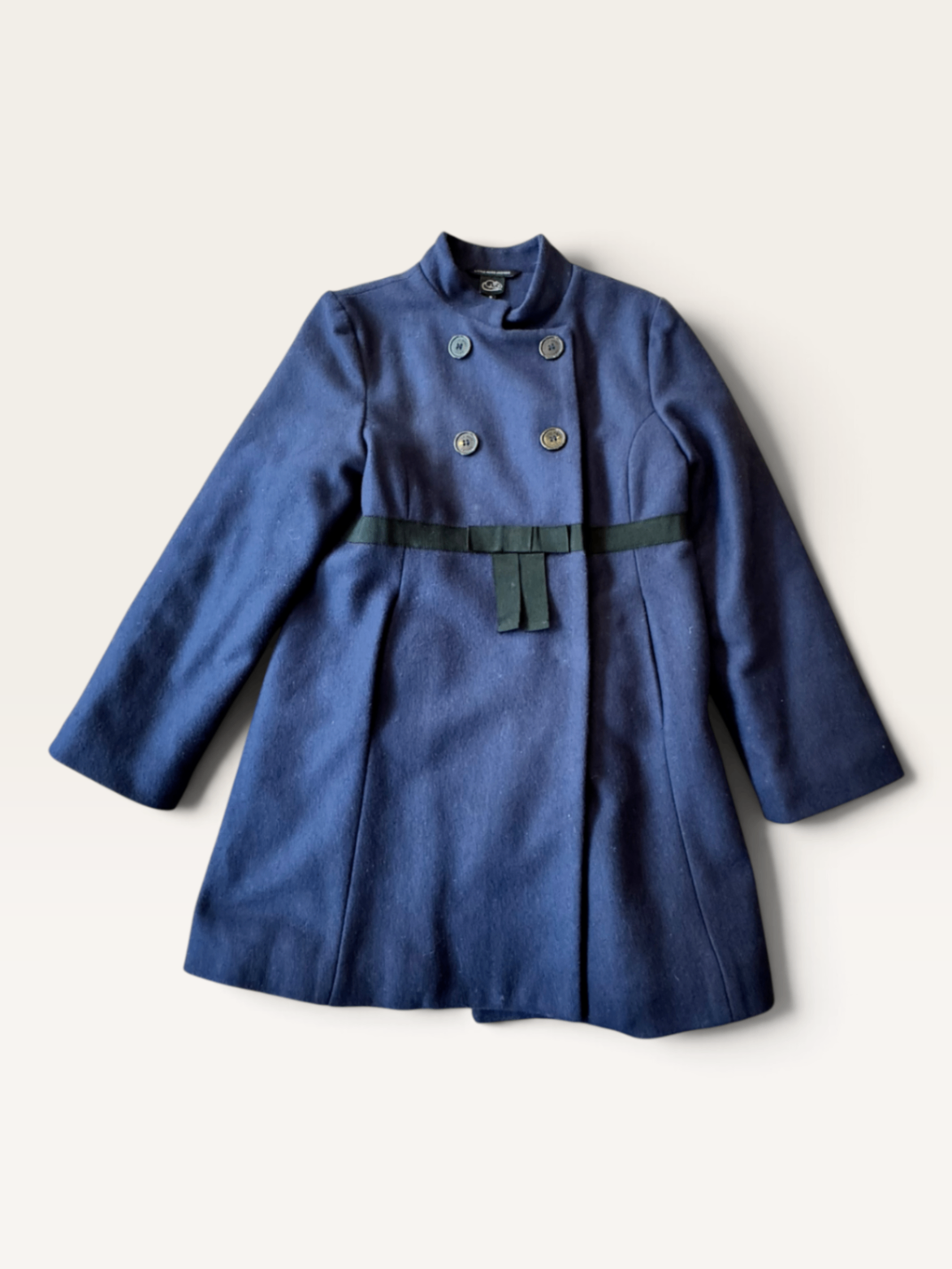 Eleganter Wollmantel in Marinblau Gr.8 | Little Marc Jacobs