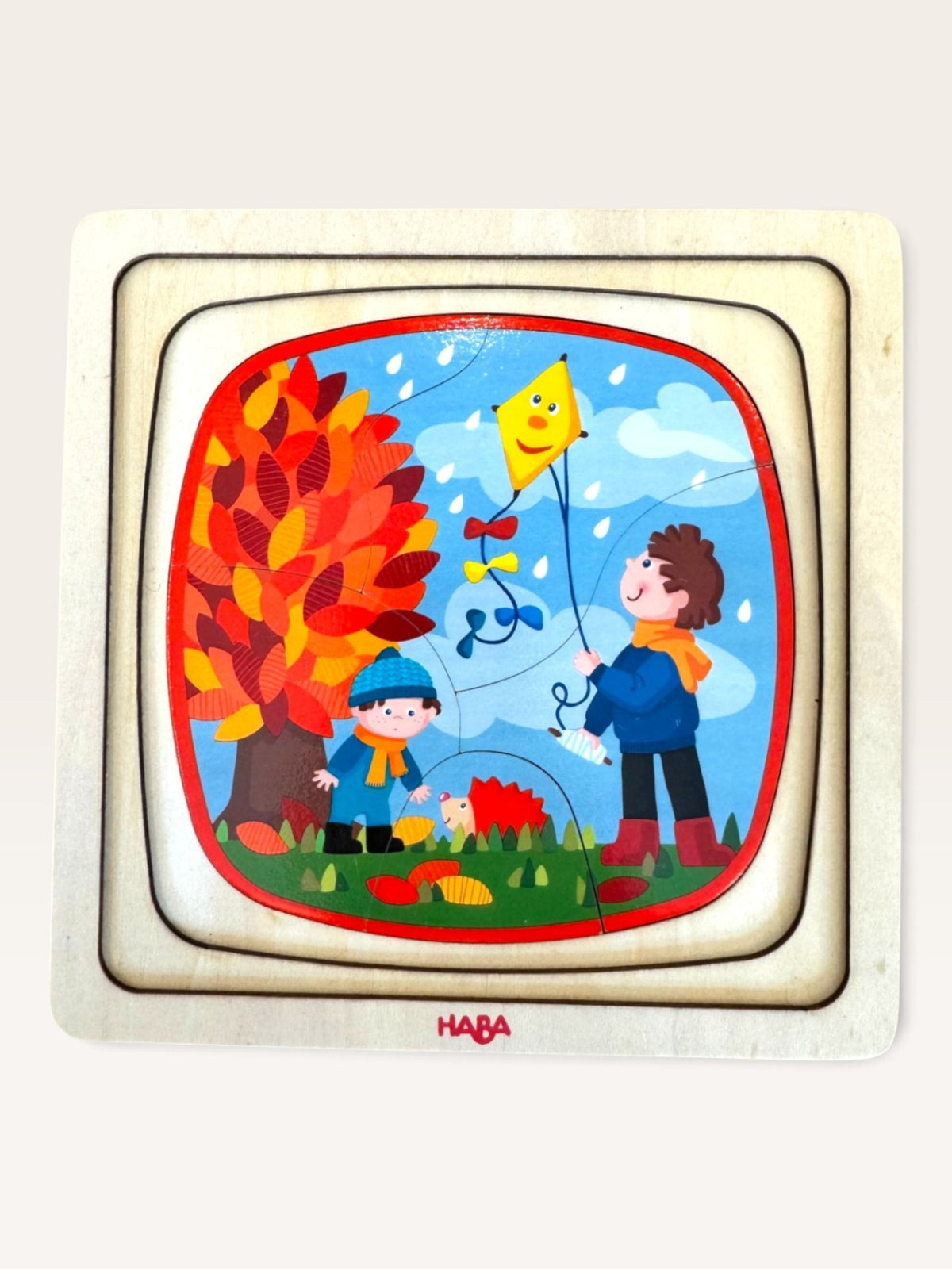 Holzpuzzle Mehrfarbig Gr.Einheitsgröße | HABA