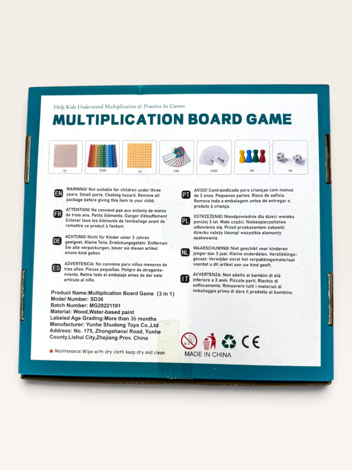 „3 in 1 Multiplication Board Game“ | Treehole