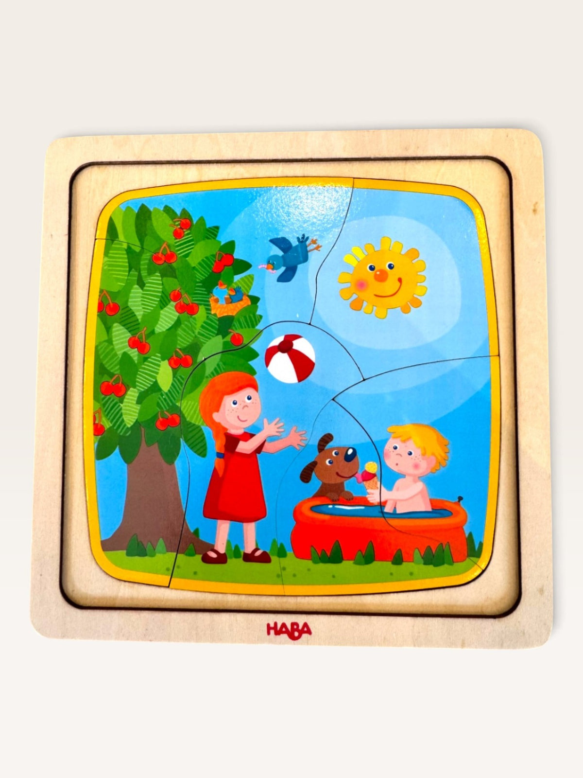 Holzpuzzle Mehrfarbig Gr.Einheitsgröße | HABA