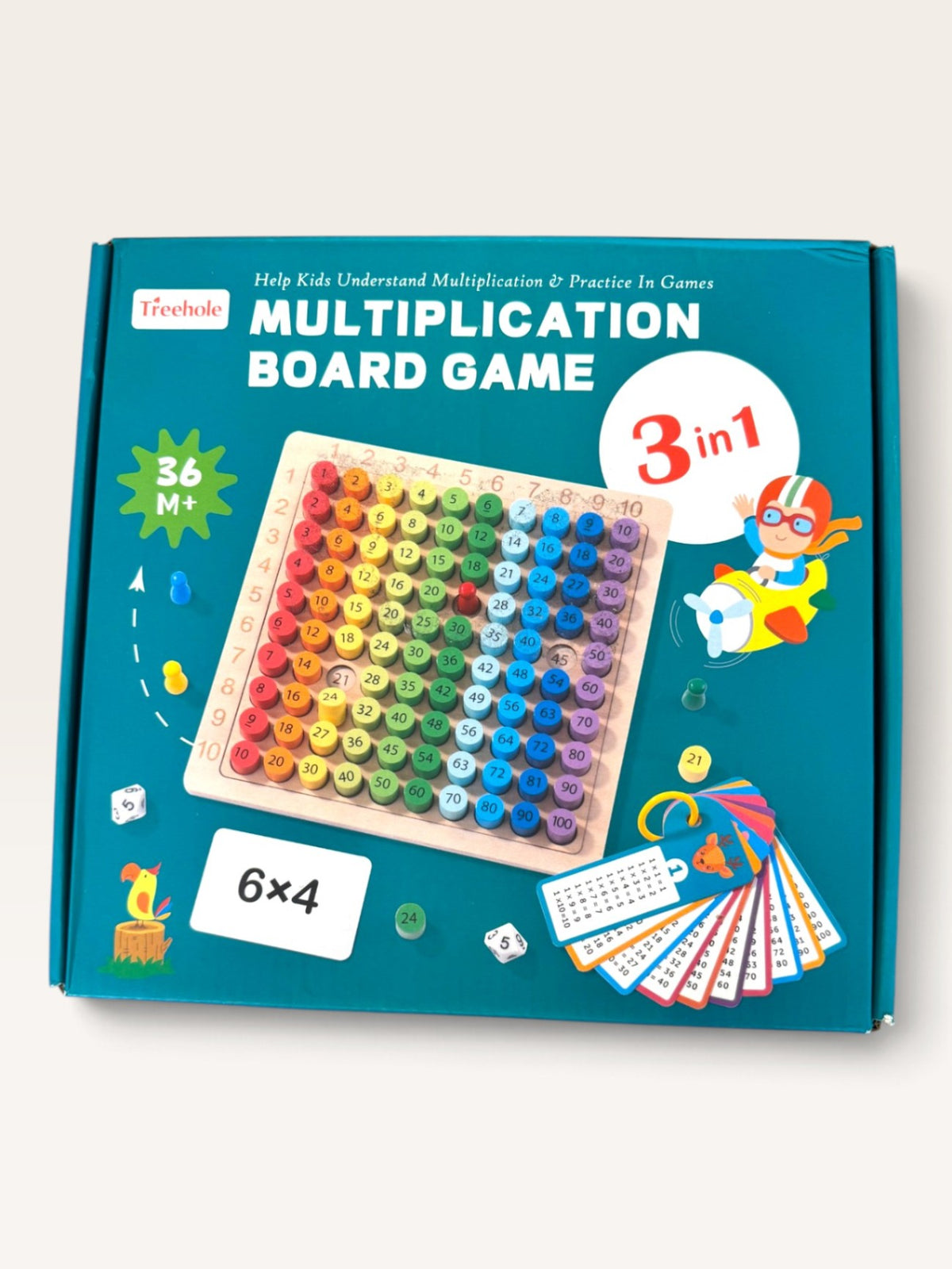„3 in 1 Multiplication Board Game“ | Treehole