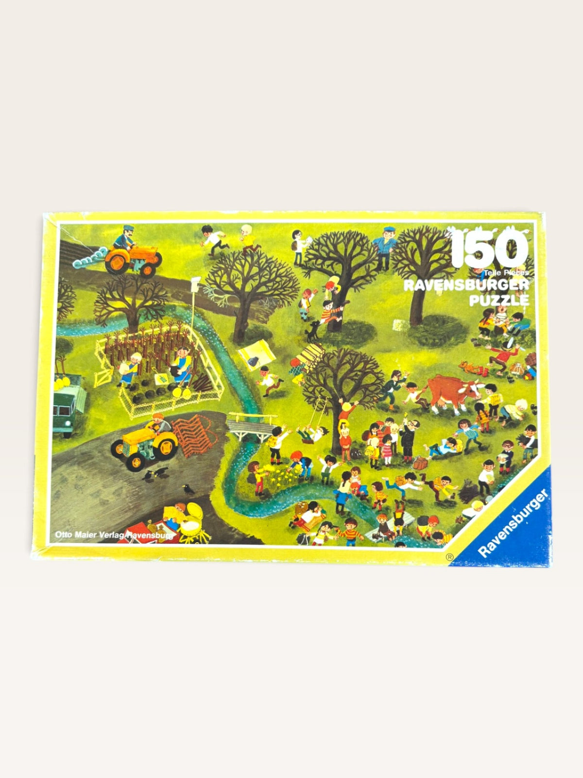 Vintage-Puzzle „Wimmelbild Bauernhof / Natur“ (150 Teile) | Ravensburger