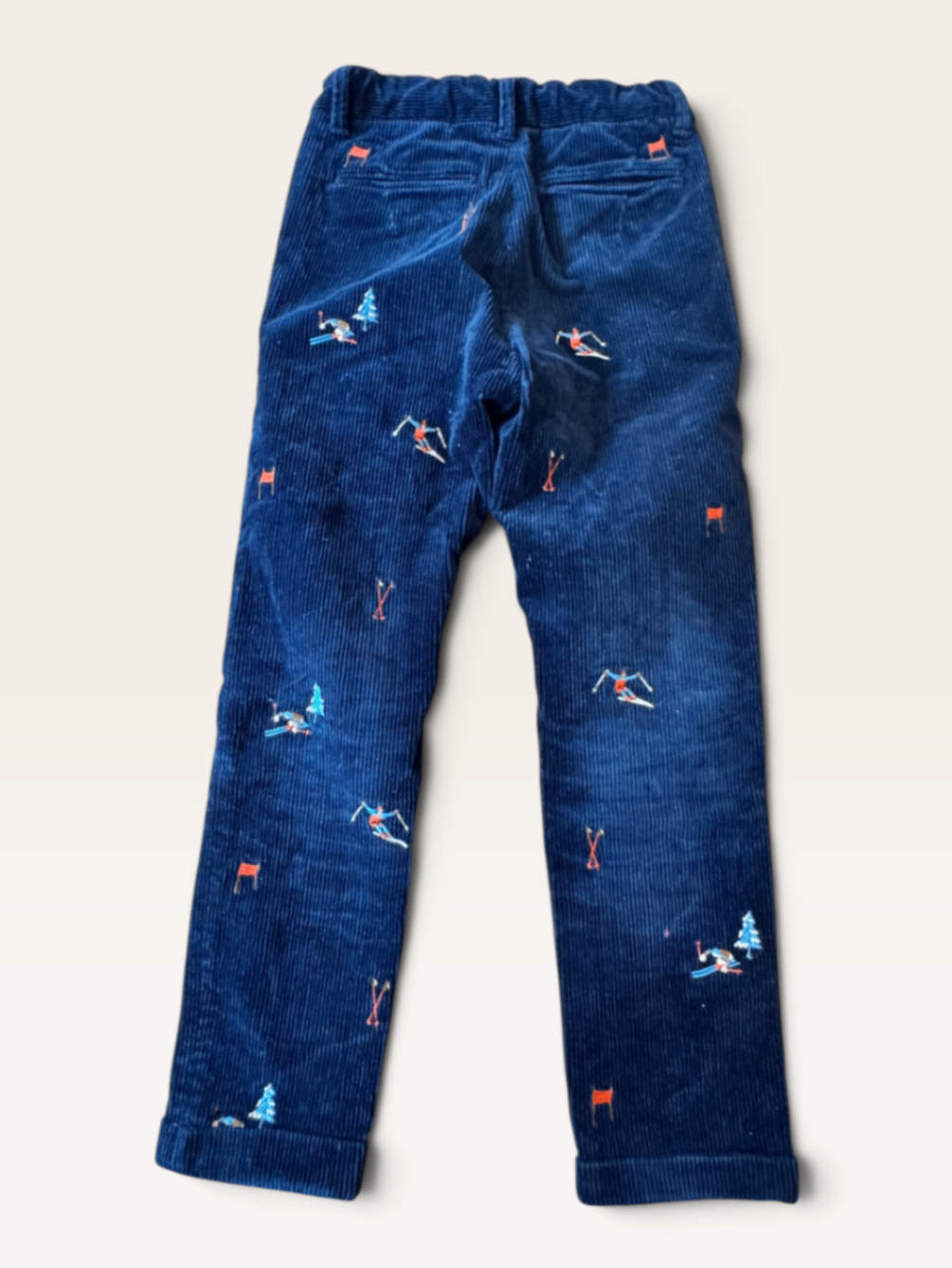 ordhose mit Skifahrer-Bestickung in Dunkelblau Gr.10 | Scotch & Soda