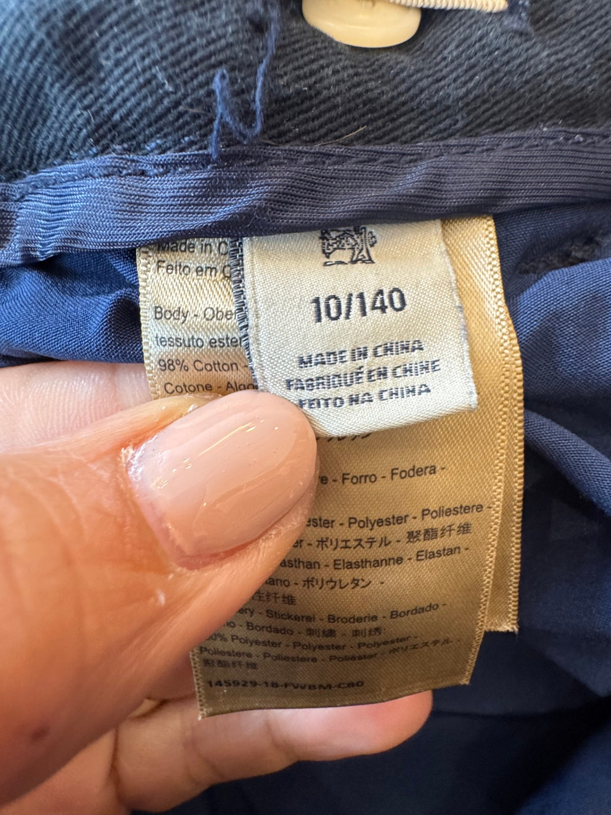 ordhose mit Skifahrer-Bestickung in Dunkelblau Gr.10 | Scotch & Soda