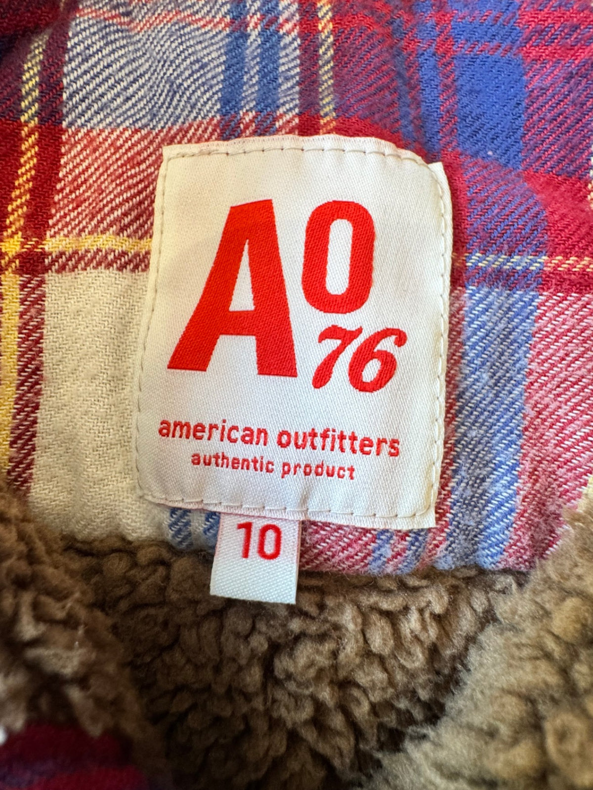 Gefütterte Kinder-Flanelljacke / Hemdjacke Gr.10 | AO76