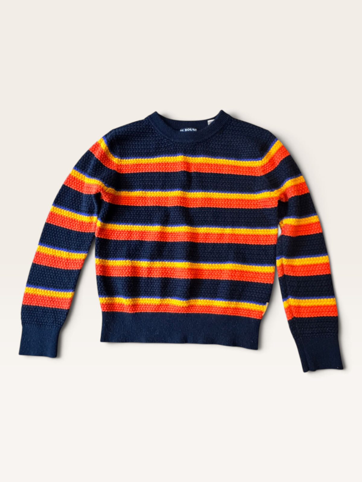 Kinder-Strickpullover im bunten Streifenmuster Gr.128 | Scotch & Soda