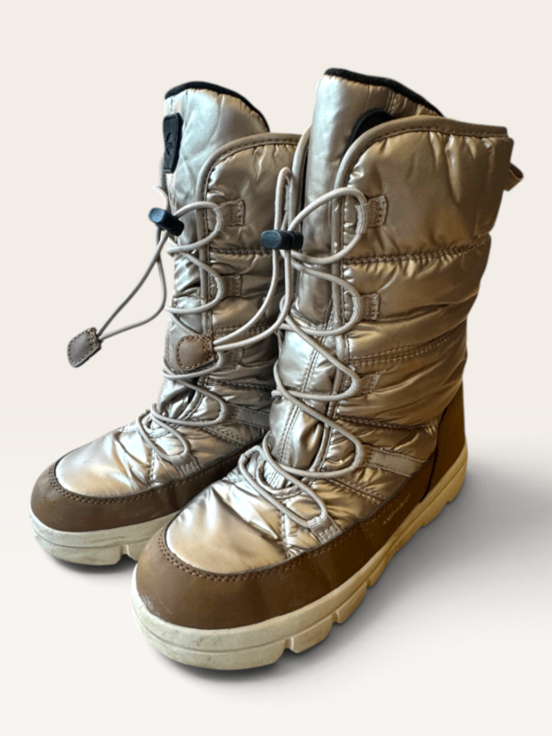 Amphibiox Winterstiefel (Gold / Braun) Gr.34 | Geox