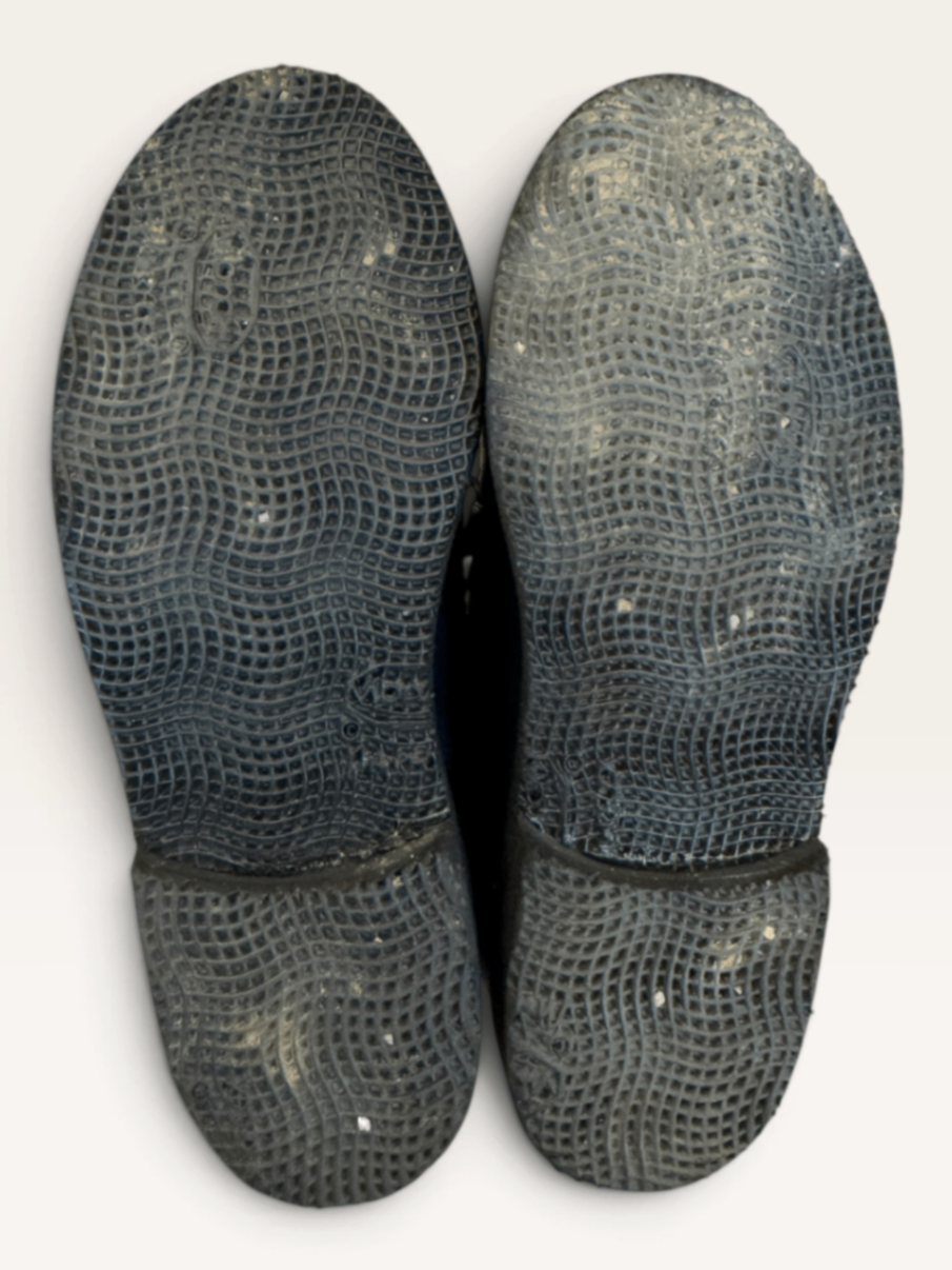 Kinder-Leder-Halbschuhe / Budapester Dunkelblau Gr.36 | Gallucci