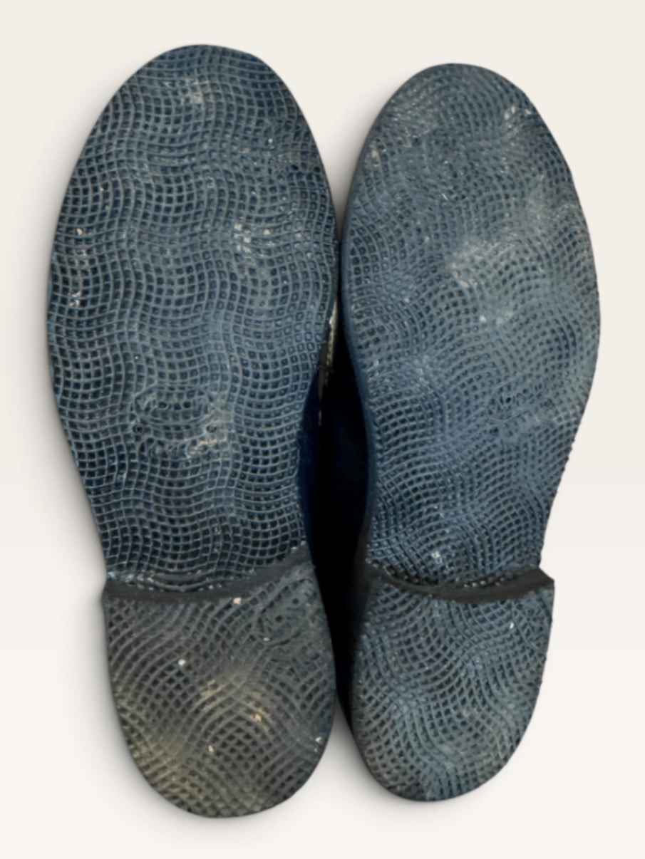 Kinder-Leder-Schnürschuhe / Budapester Dunkelblau Gr.32 | Gallucci