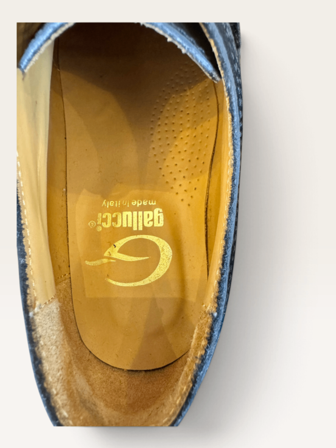 Kinder-Leder-Schnürschuhe / Budapester Dunkelblau Gr.32 | Gallucci