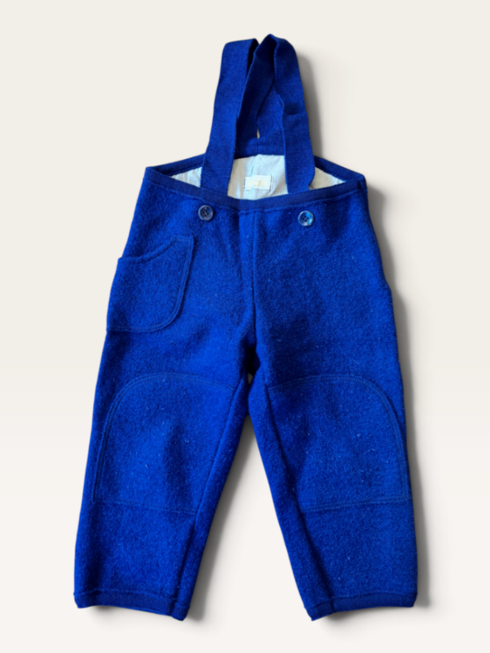 Latzhose mit Knöpfen (Royalblau) Gr.86/92 | disana