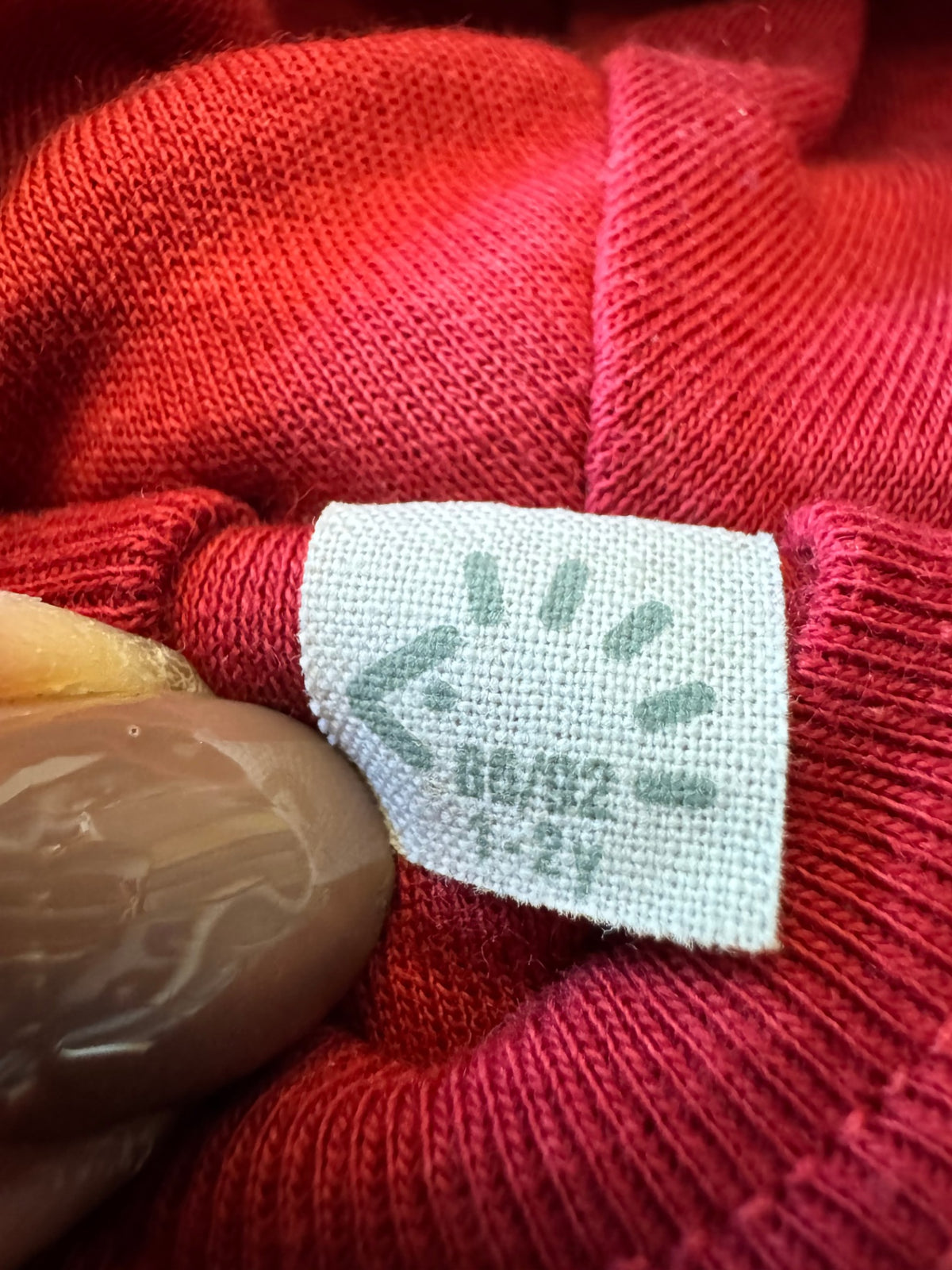 Wollwalk-Jacke mit Kapuze (Beere / Rot) Gr.86/92 | iobio