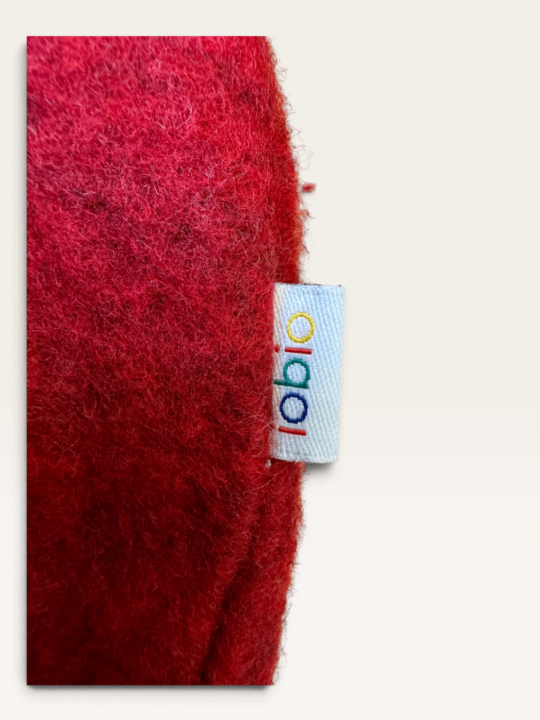 Wollwalk-Jacke mit Kapuze (Beere / Rot) Gr.86/92 | iobio
