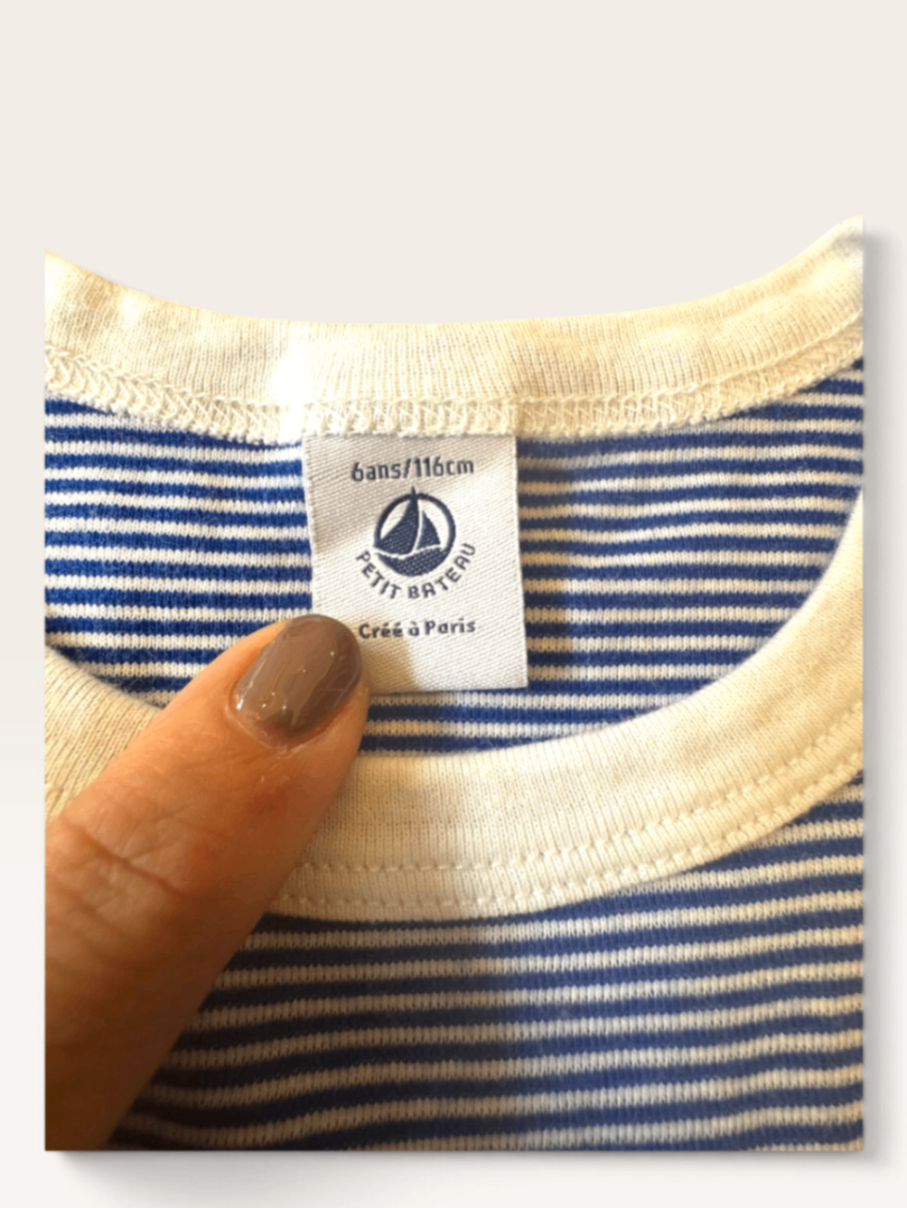 Schlafanzug / Pyjama (Blau gestreift) 2-tlg Gr.110/116 | Petit Bateau